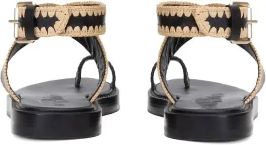 3.1 Phillip Lim Naya raffia sandals Black