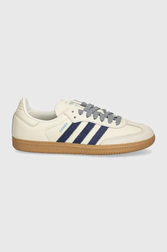 adidas Originals leather sneakers Samba OG W beige color JI3907