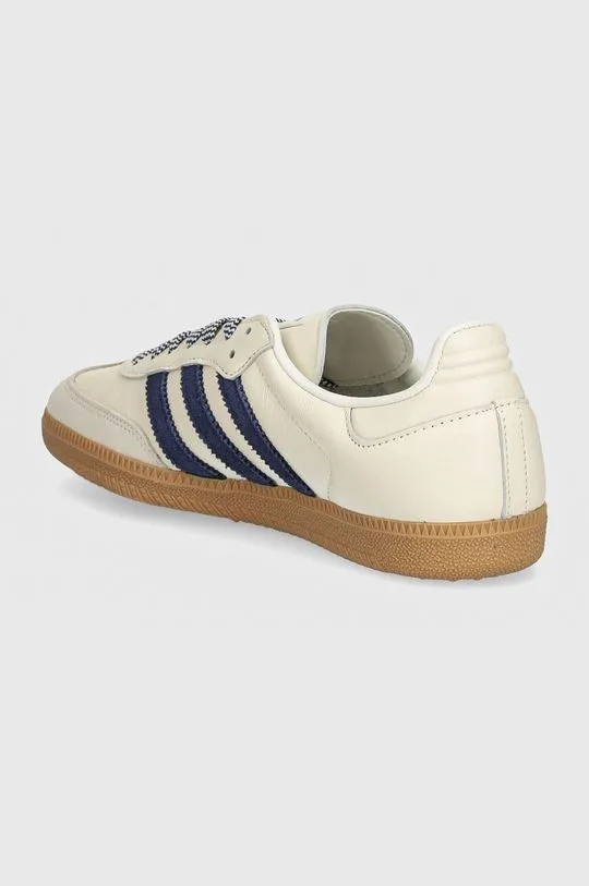 adidas Originals leather sneakers Samba OG W beige color JI3907