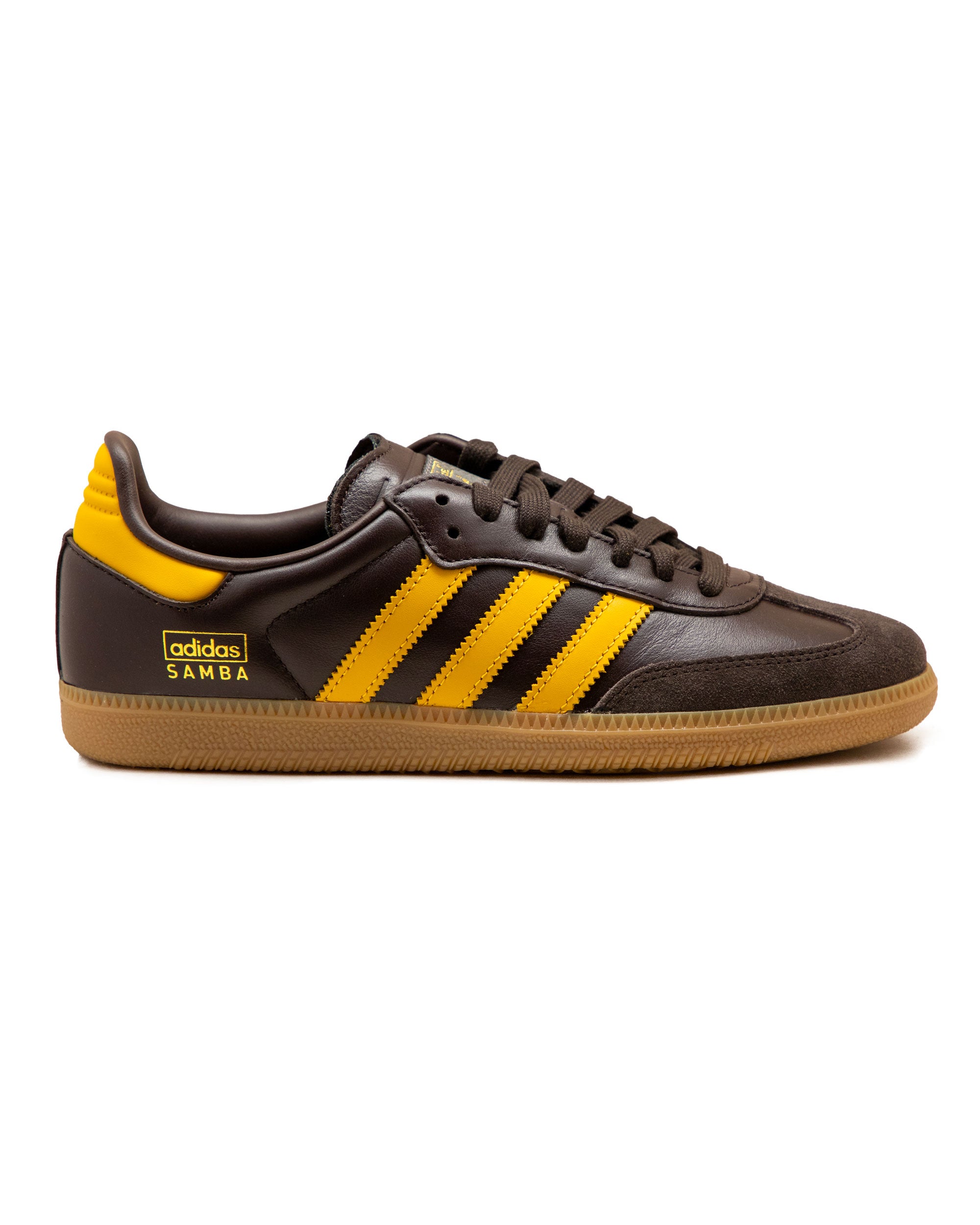 Adidas Samba OG Pelle Marrone Giallo