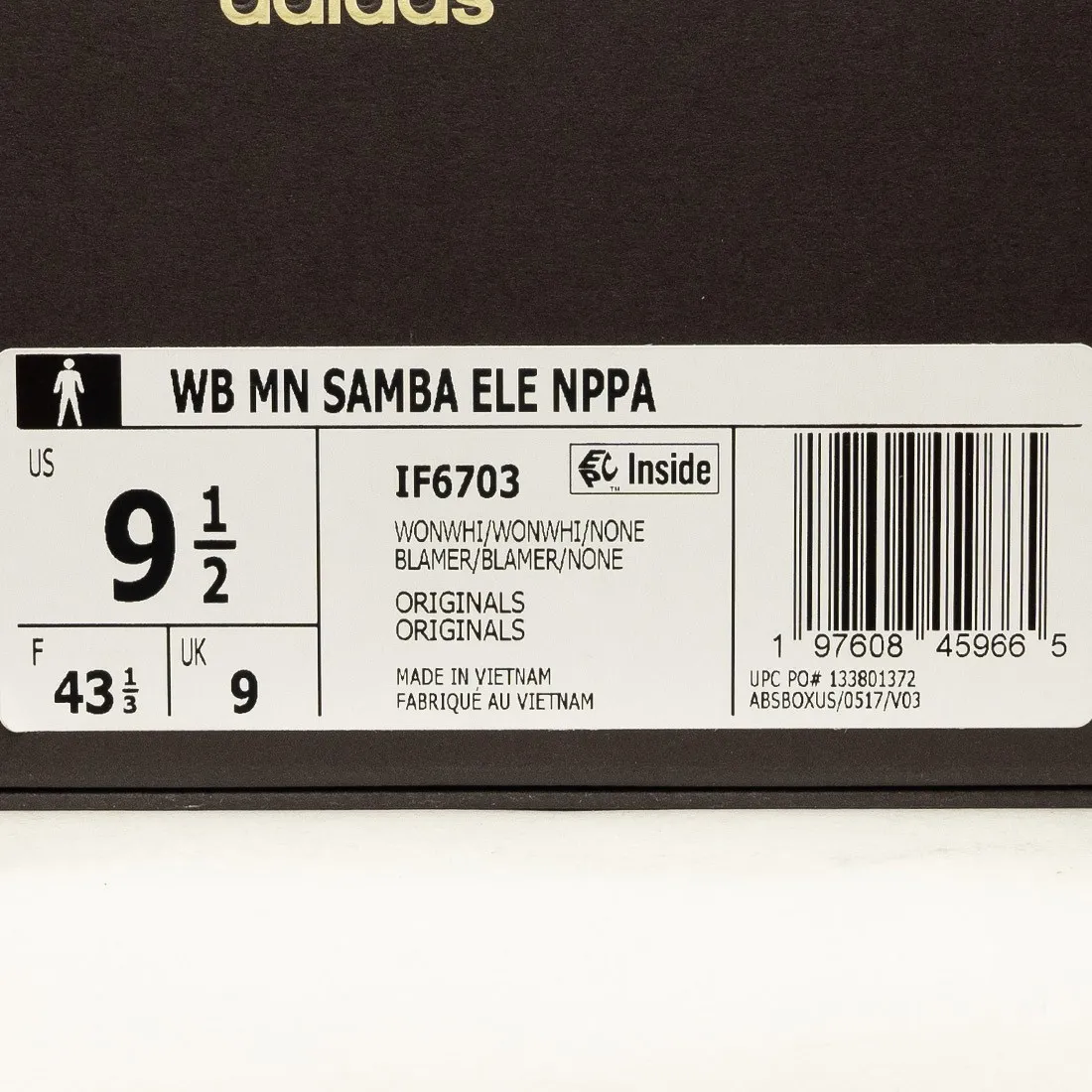 Adidas x Wales Bonner Men Samba Ele Nppa (white / wonder white / none)