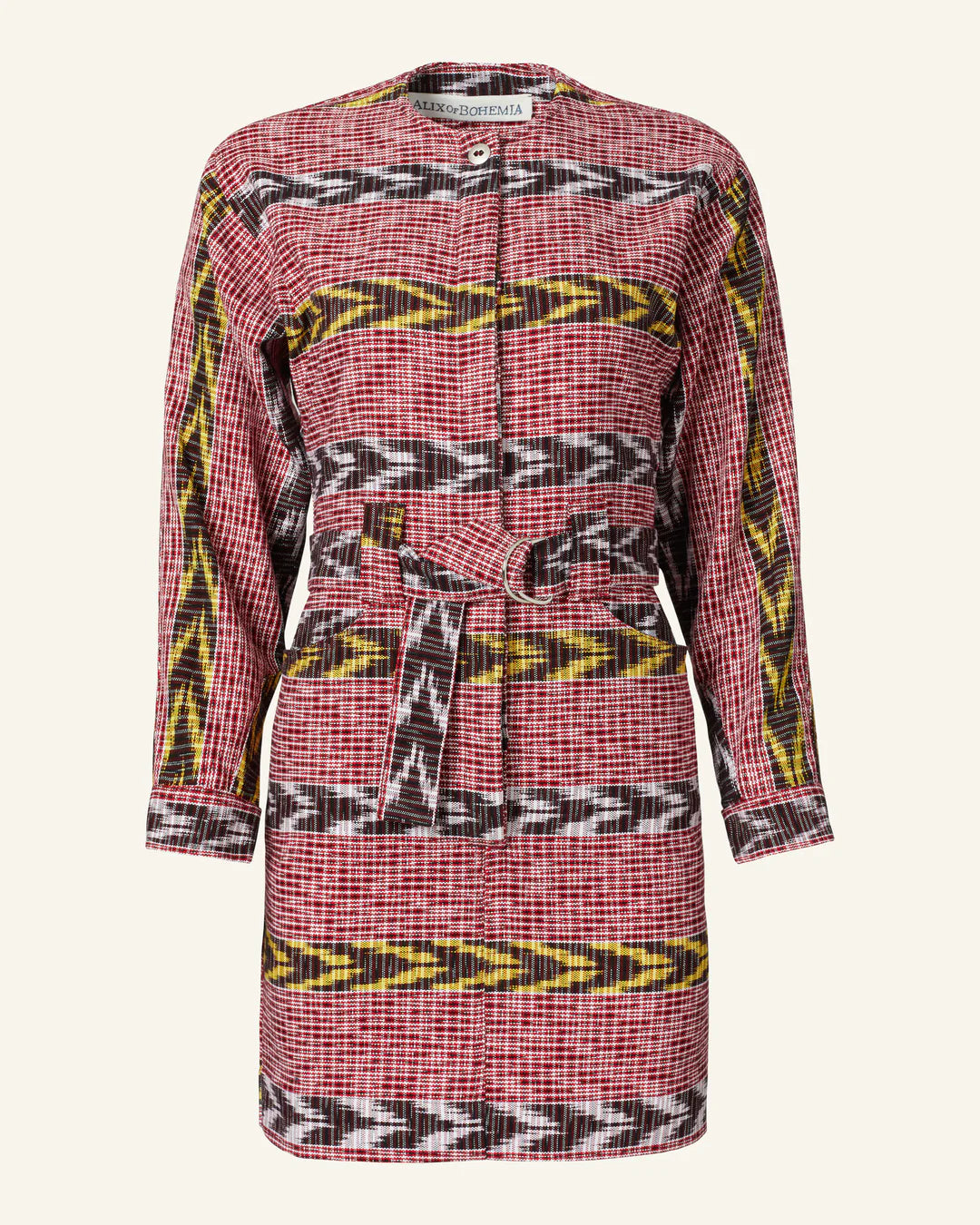 ALIX OF BOHEMIA Laurent Pomegranate Ikat Dress