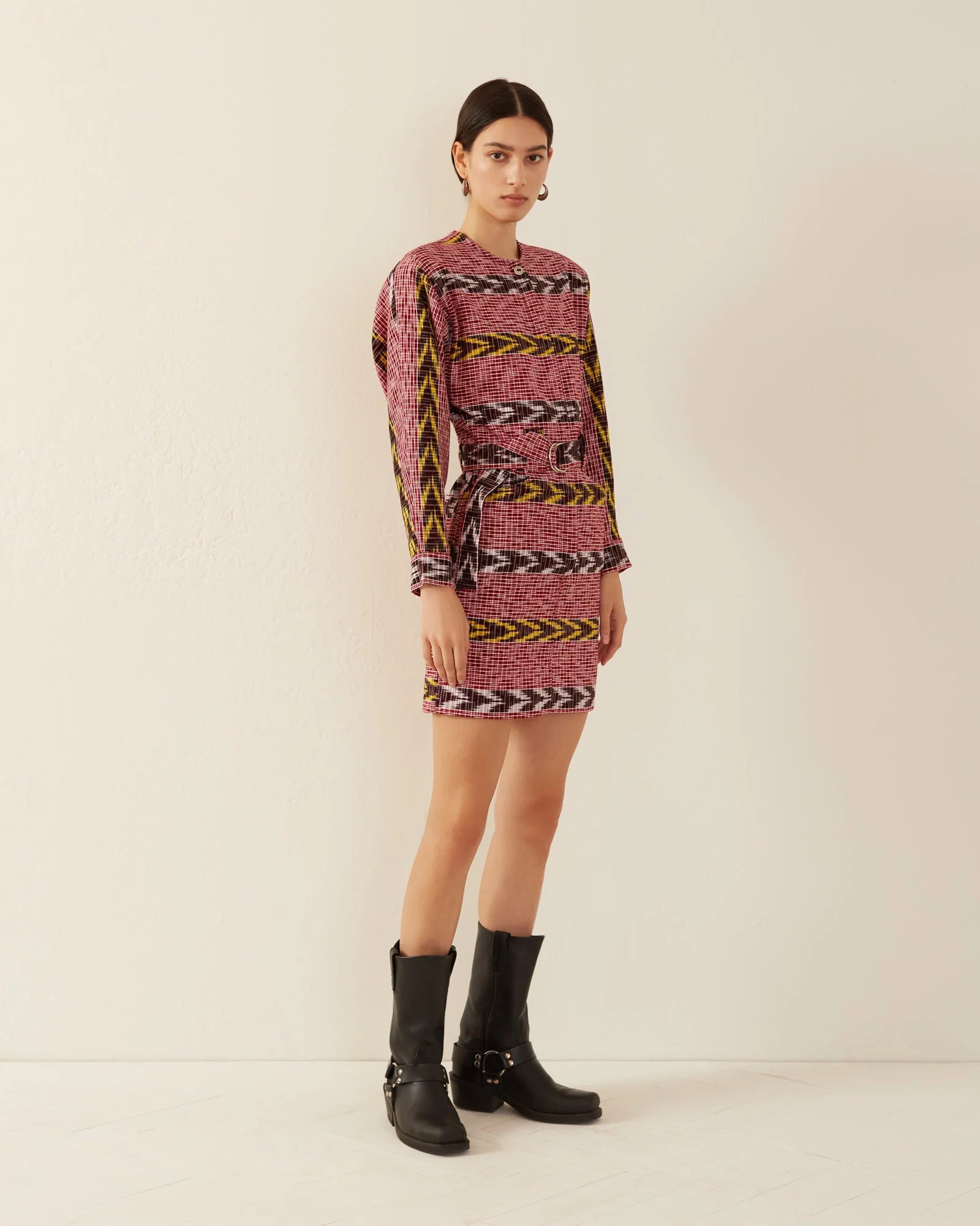 ALIX OF BOHEMIA Laurent Pomegranate Ikat Dress