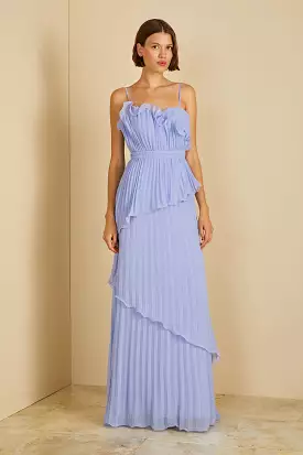 AMUR Cassey Pleated Gown