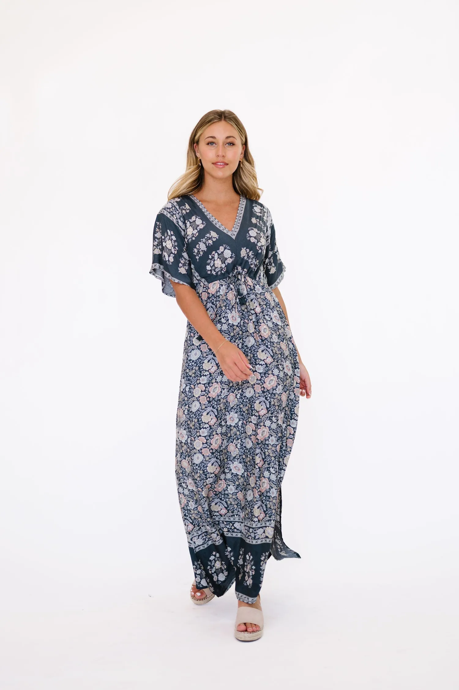 Anna Maxi Dress in Blue