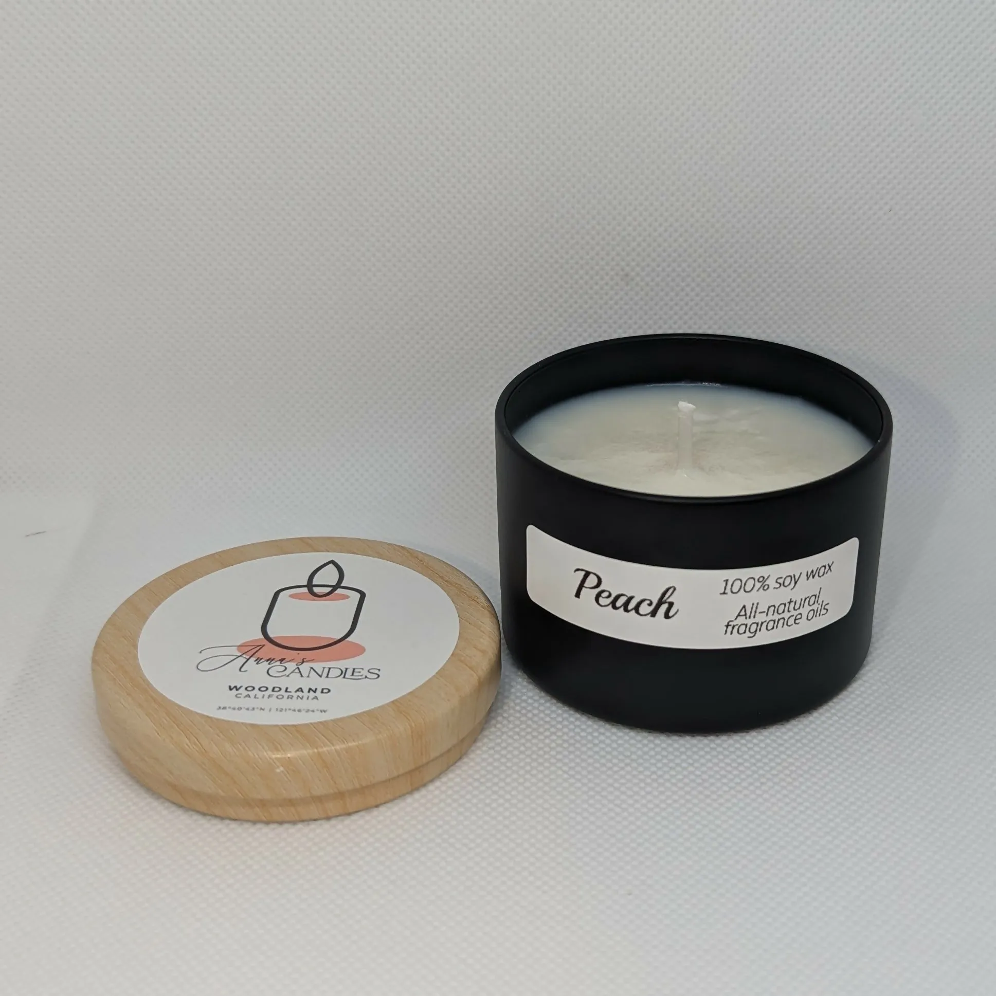 Anna's Candles - Peach White Wax Candle