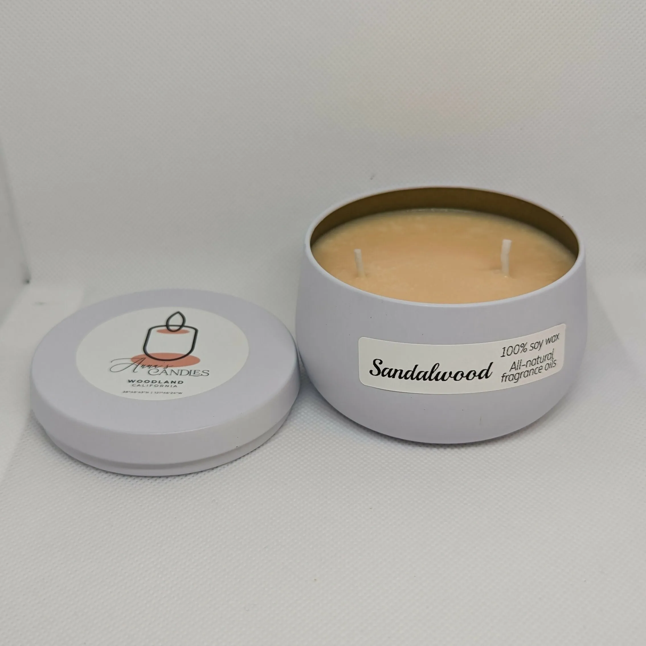 Anna's Candles - Sandalwood Colored Wax Candle