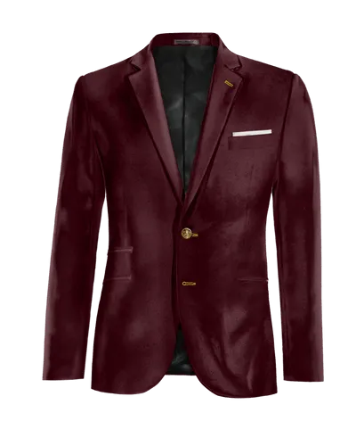  Blazer burdeos de terciopelo edición limitada y pañuelo