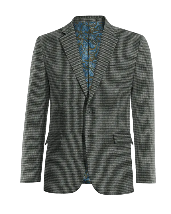  Blazer gris oscuro de tweed pata de gallo edición limitada