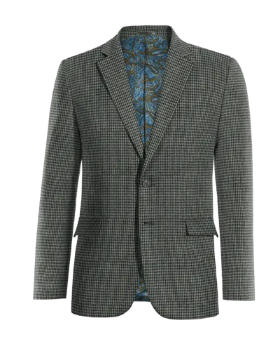  Blazer gris oscuro de tweed pata de gallo edición limitada