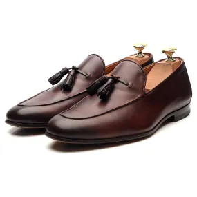 Brown Leather Tassel Loafers UK 6 EU 40