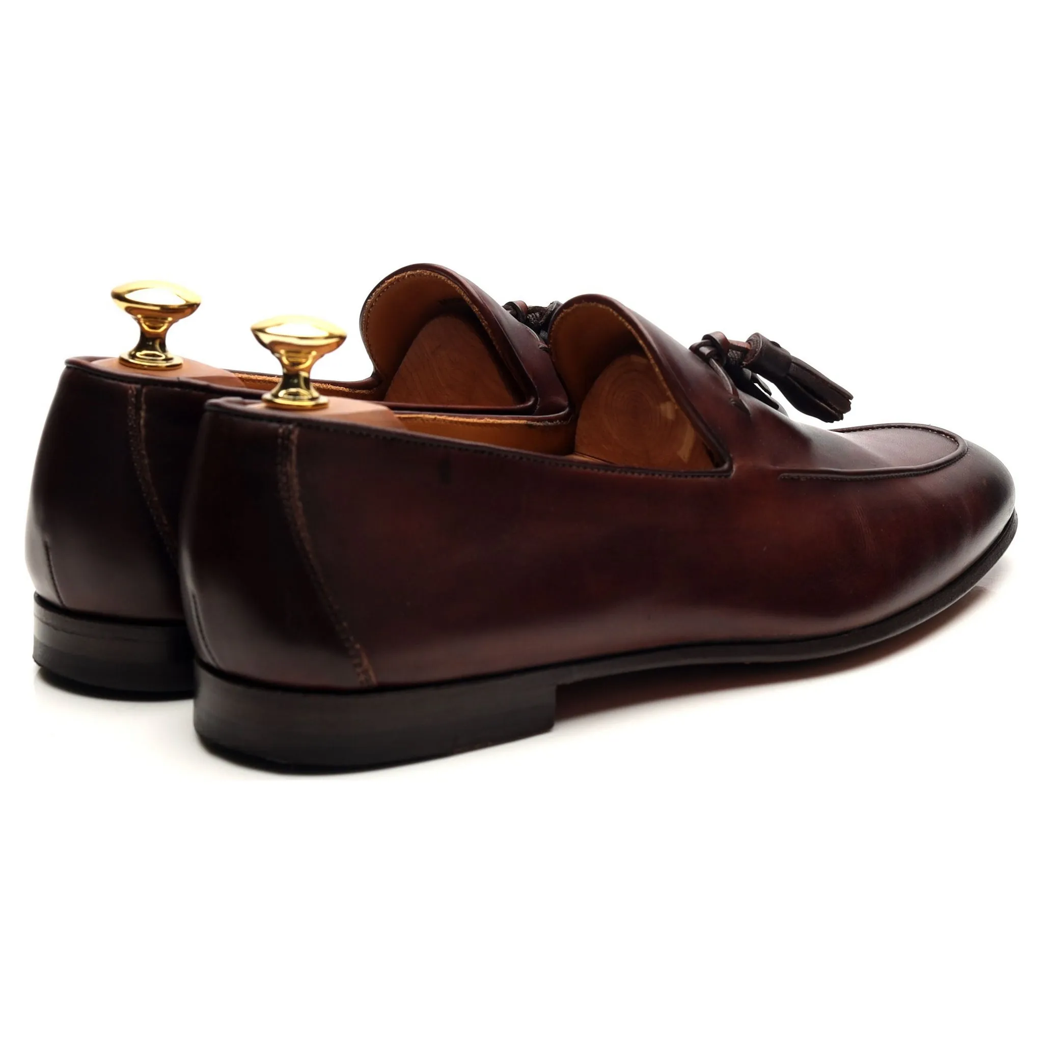 Brown Leather Tassel Loafers UK 6 EU 40