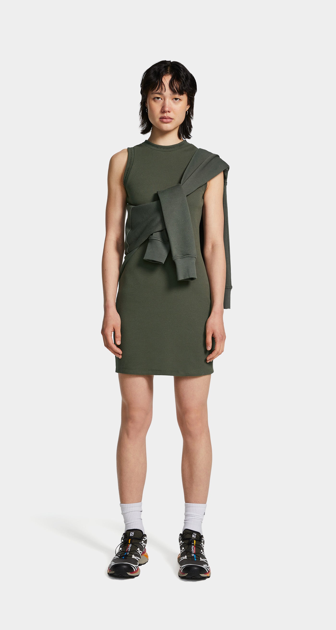 Chimera Green Erib Tank Dress