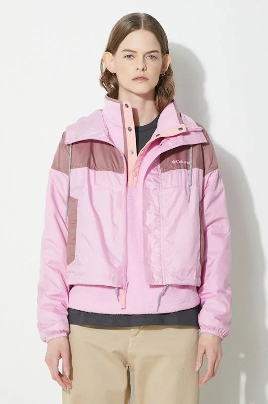 Columbia outdoor jacket Flash Challenger pink color