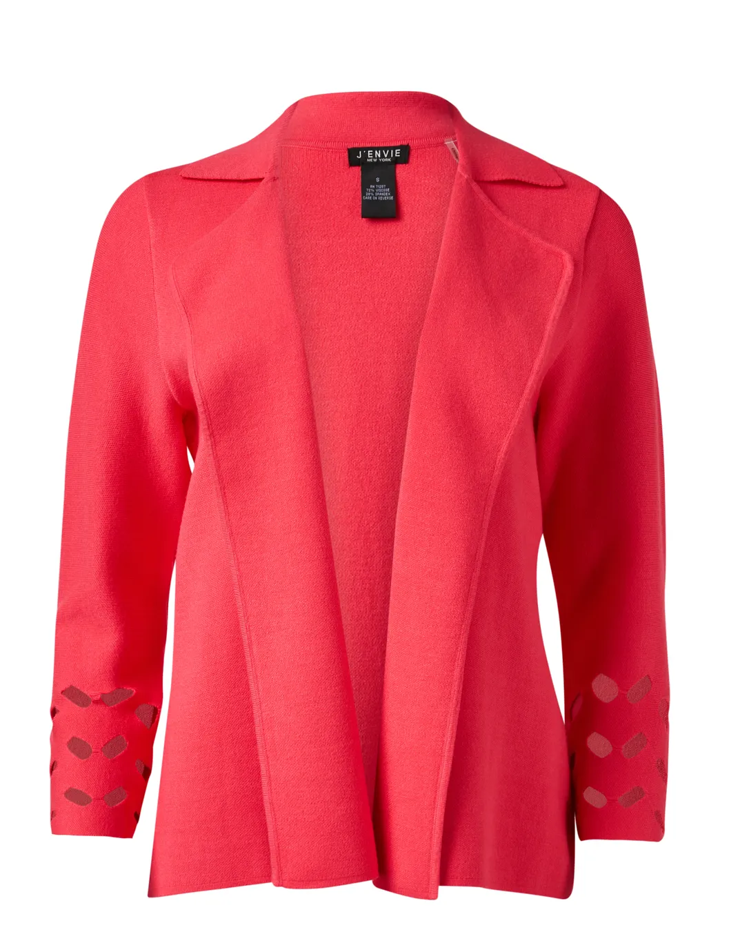 Coral Cutout Knit Jacket 