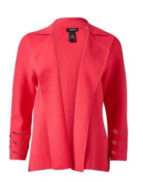 Coral Cutout Knit Jacket 