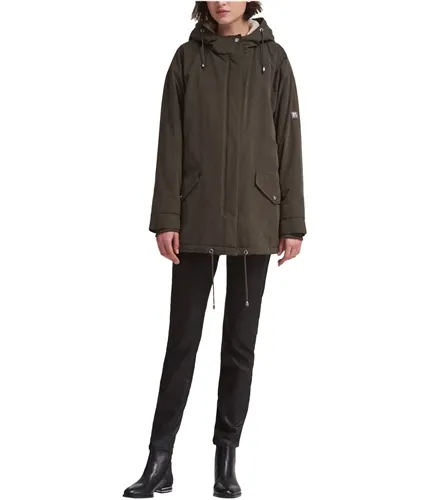 Dkny Womens Hooded Parka Coat