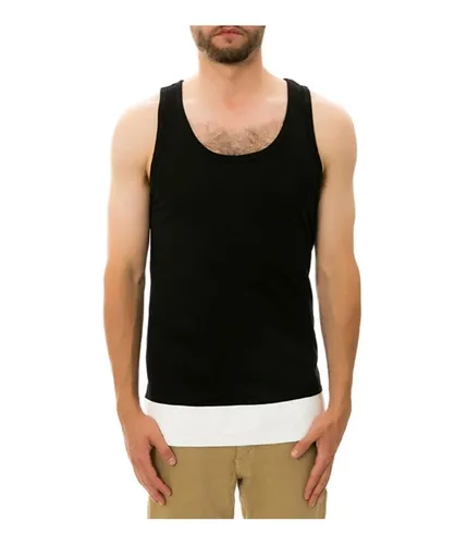 Dope Mens The Leather Paneled Tank Top