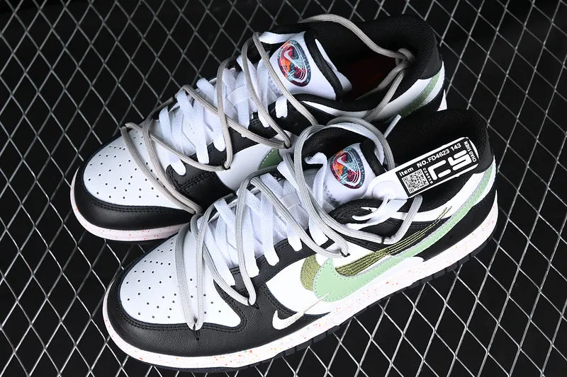 DUNK LOW MULTI COLOR WHITE/BLACK/GREEN