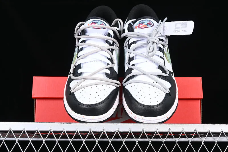 DUNK LOW MULTI COLOR WHITE/BLACK/GREEN