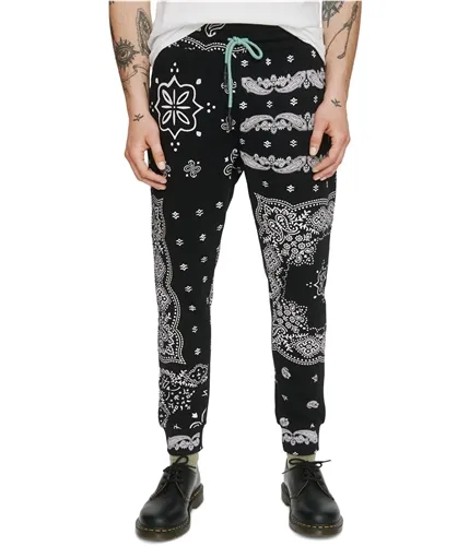 Elevenparis Mens Paisley Casual Jogger Pants