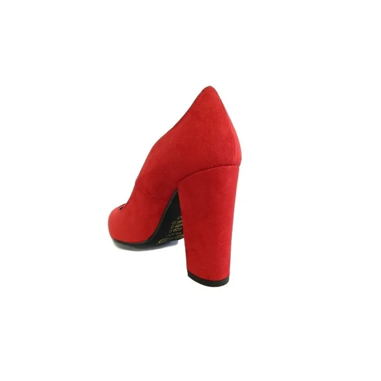 Estro Donna Made in Italy 860 Scarpe Donna Decollete a Punta con Tacco Alto Rosso