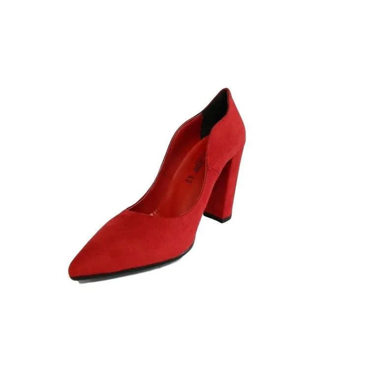 Estro Donna Made in Italy 860 Scarpe Donna Decollete a Punta con Tacco Alto Rosso