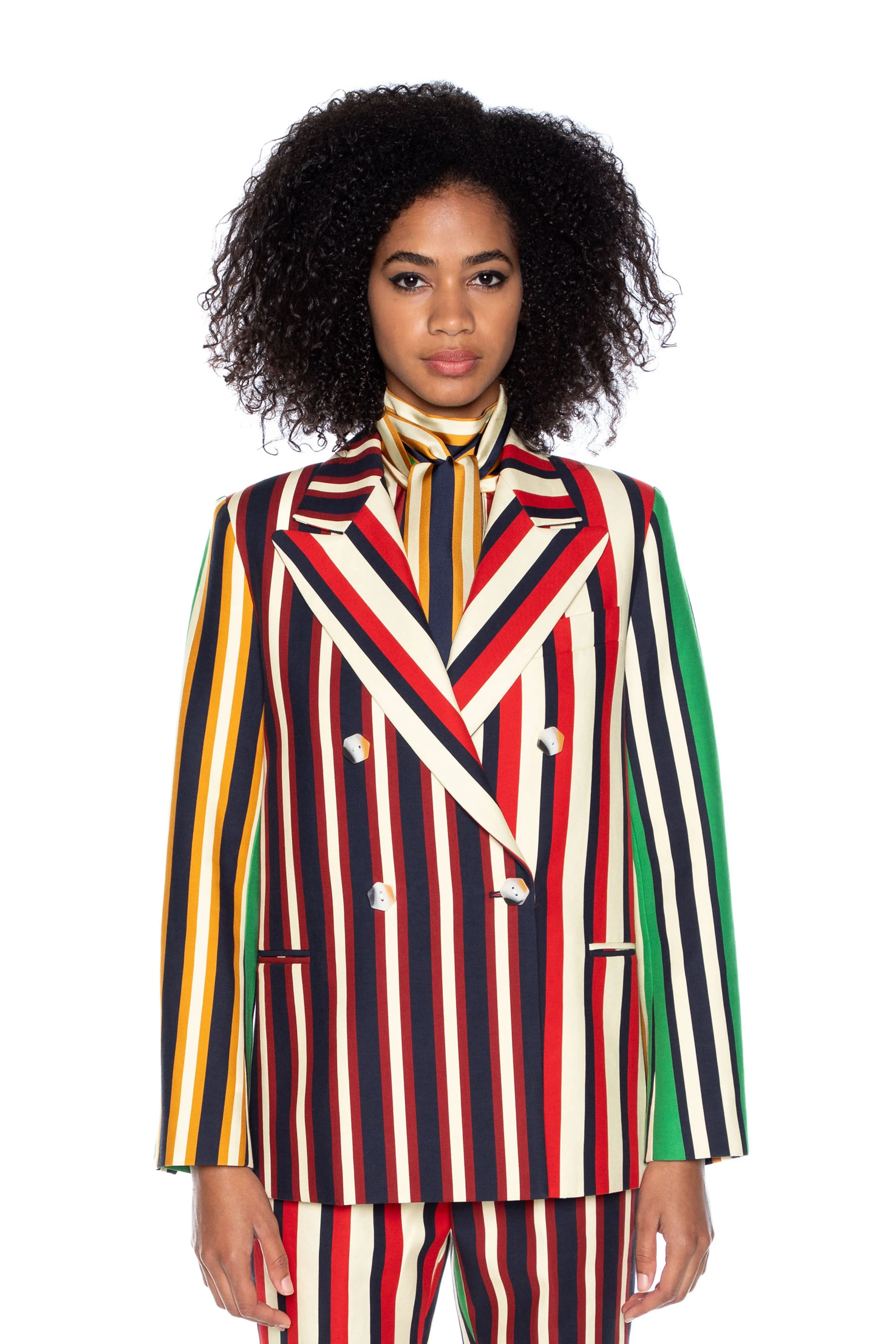 'ETON STRIPE' DOUBLE BREASTED BLAZER