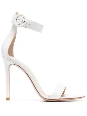 GIANVITO ROSSI Portofino 105 Sandals In White Nappa