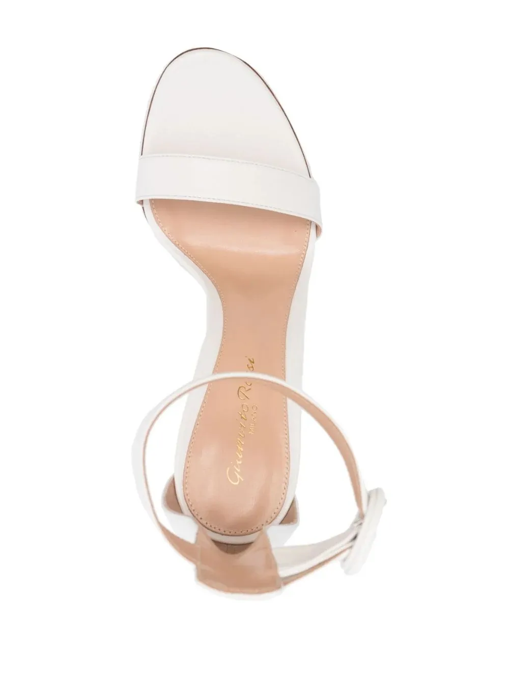 GIANVITO ROSSI Portofino 105 Sandals In White Nappa