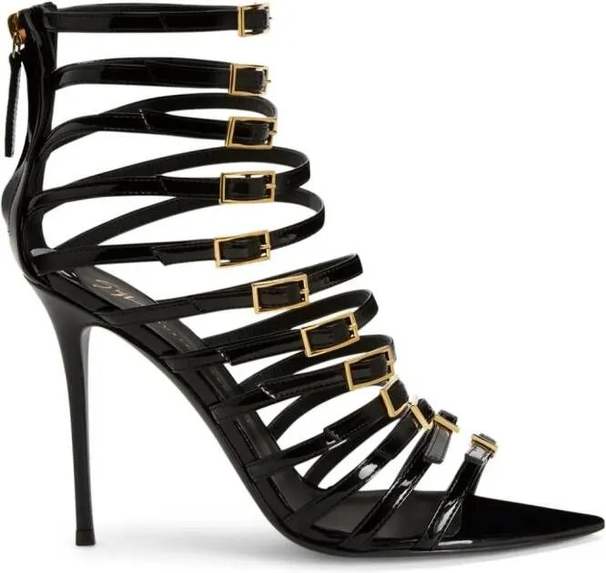 Giuseppe Zanotti Intriigo Punk 105mm strap-design sandals Black