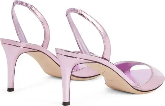 Giuseppe Zanotti Lilibeth 70mm metallic-finish sandals Pink