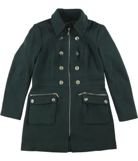 I-N-C Womens Button-Trim Coat