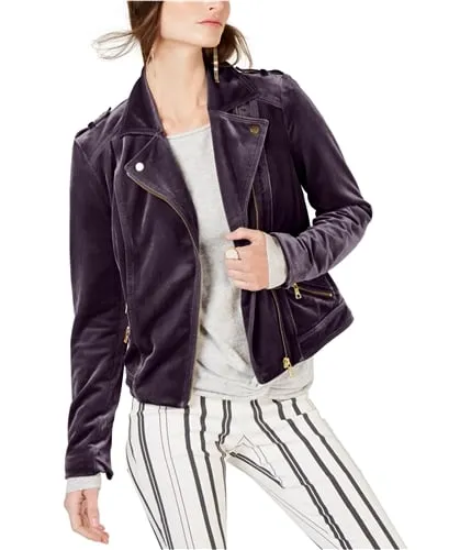 I-N-C Womens Glam Motorcycle Jacket