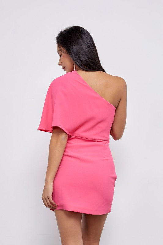 JOYLEE ONE SHOULDER DRESS [ONLINE EXCLUSIVE]