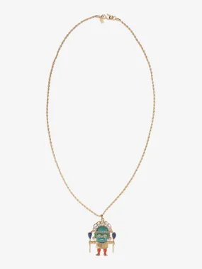 Kenneth Jay Lane Gemstone Pendant Necklace