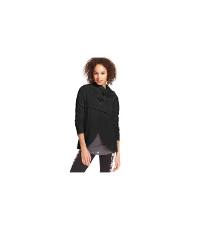 Kensie Womens Draped Ponte Jacket