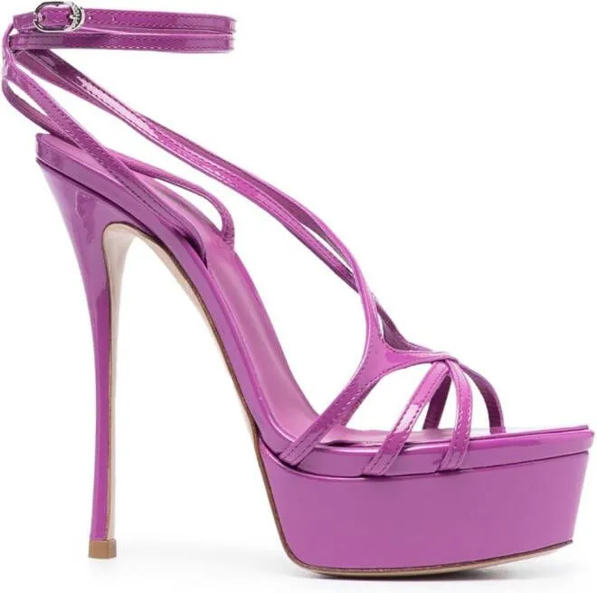 Le Silla Belen 145mm open-toe sandals Purple