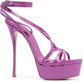 Le Silla Belen 145mm open-toe sandals Purple