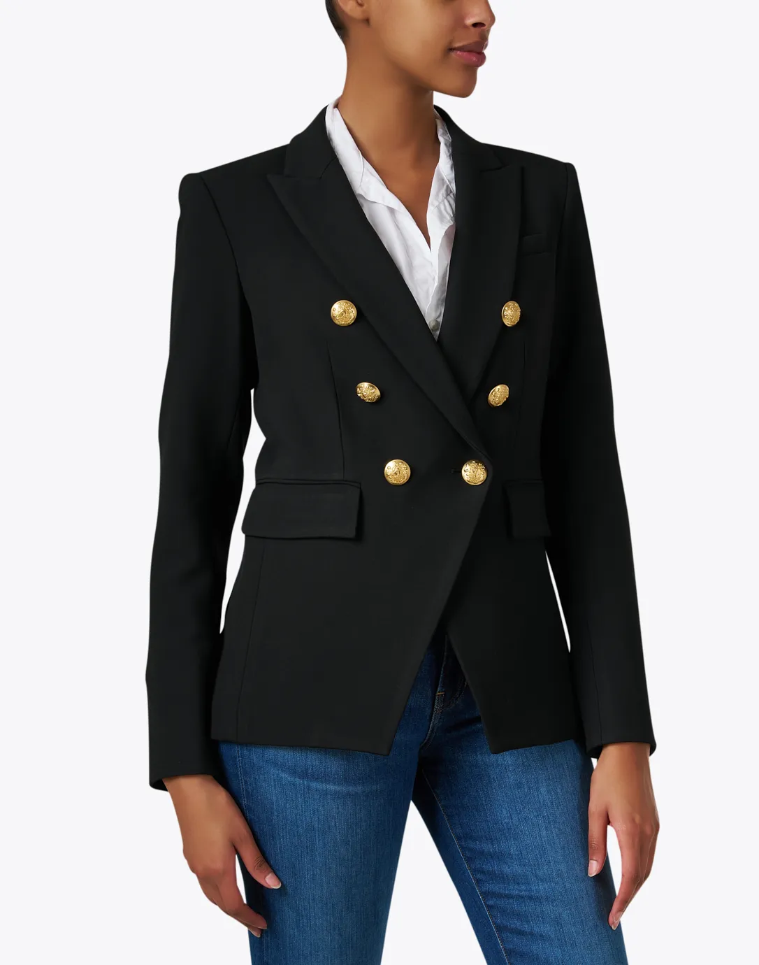 Miller Black Dickey Jacket with Gold Buttons