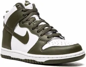 Nike Kids Dunk High Cargo Khaki sneakers White