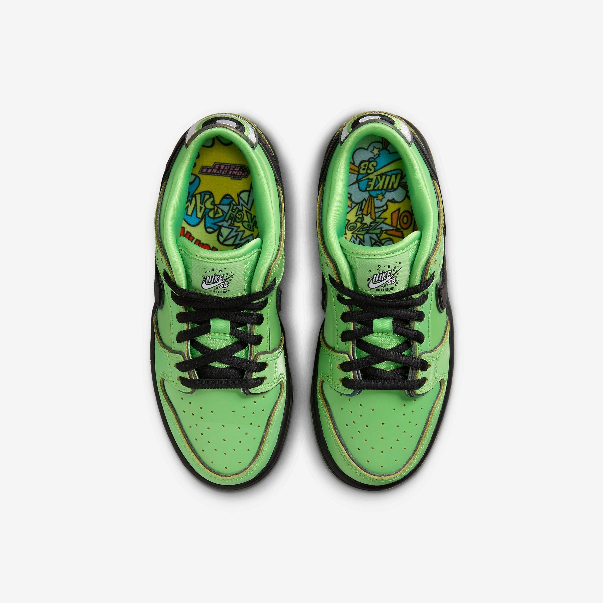 (PS) Nike SB Dunk Low Pro QS x The Powerpuff Girls 'Buttercup' (2023) FZ8832-300