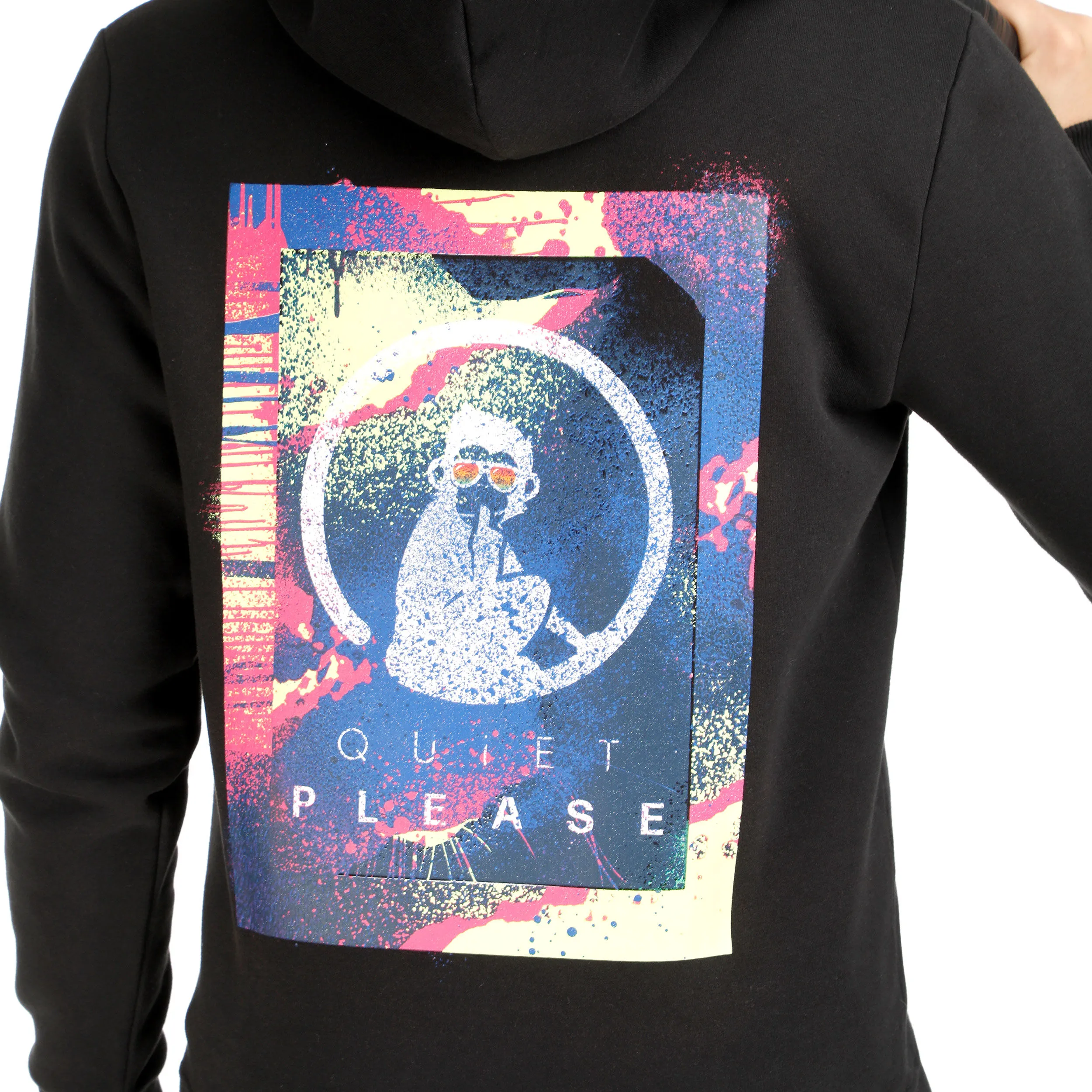 Quiet Please Flashy Backprint Hoody Men