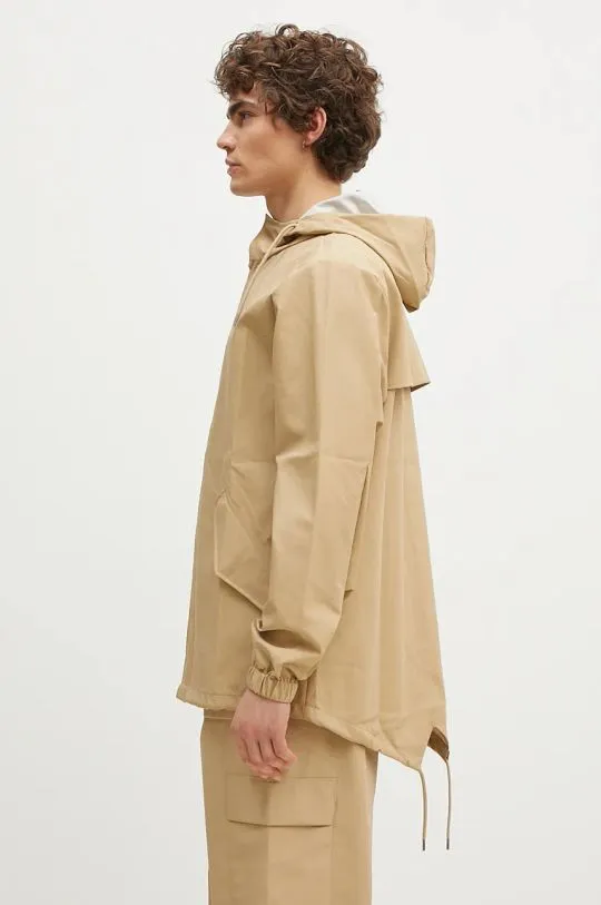 Rains rain jacket 18010 Fishtail Jacket beige color