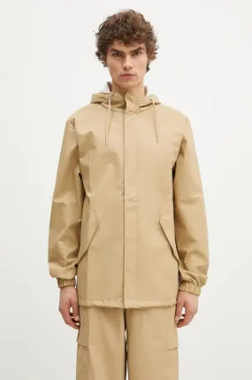 Rains rain jacket 18010 Fishtail Jacket beige color