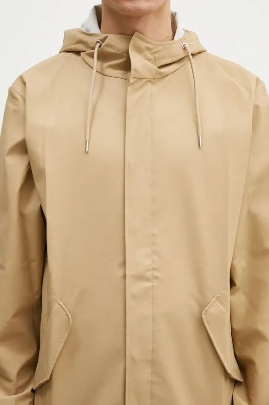 Rains rain jacket 18010 Fishtail Jacket beige color