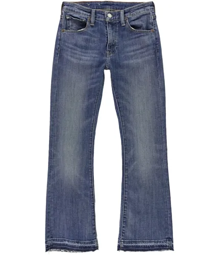 Ralph Lauren Womens Faded Cropped Jeans