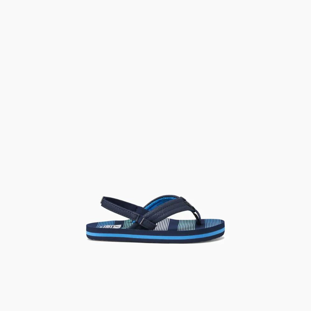 Reef Deep Sea Stripes Ahi Children's Sandal