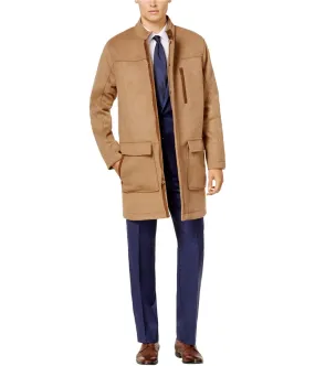 Ryan Seacrest Mens Camel Parka Coat