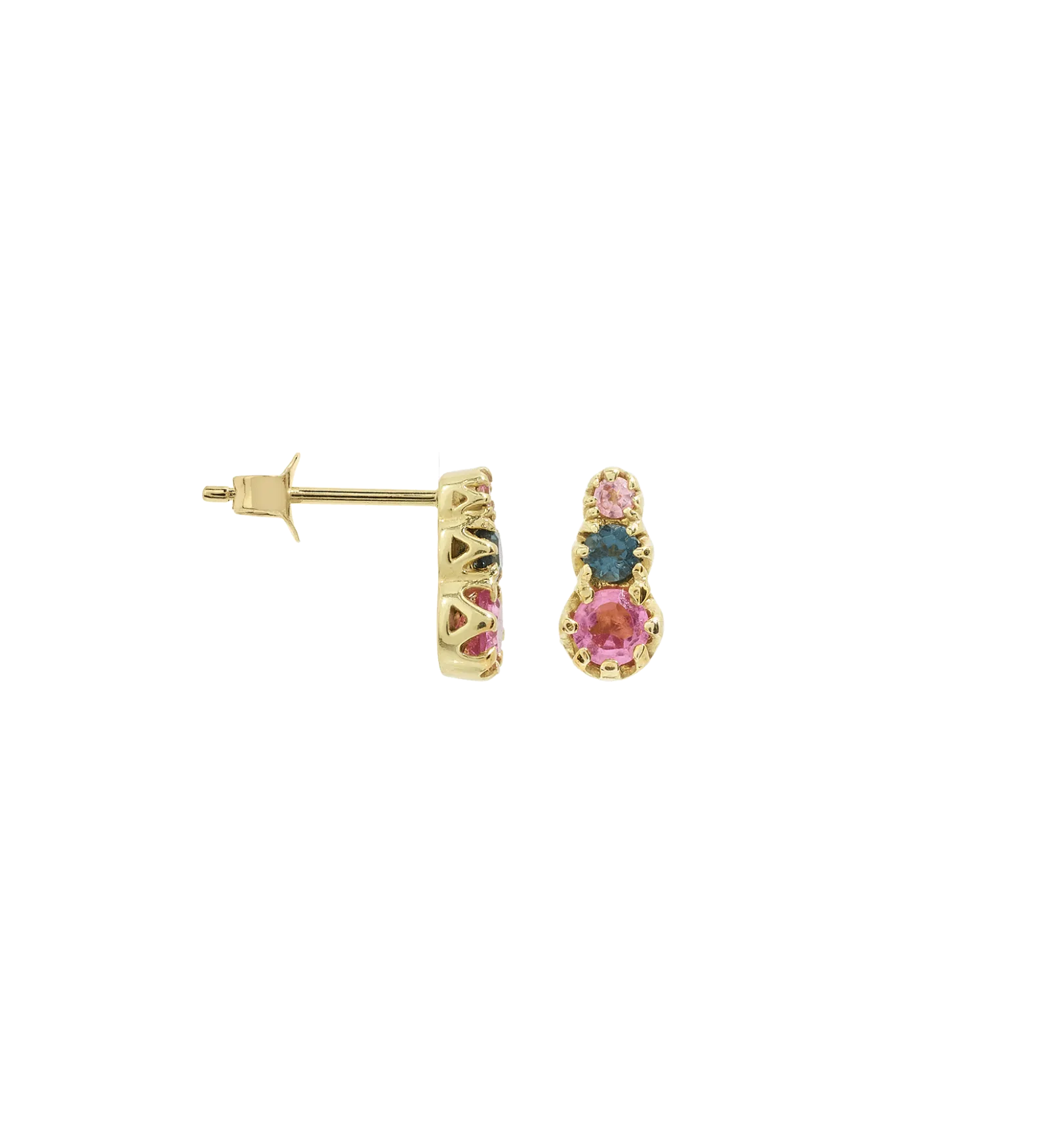 Single Eclectic Anna Stud Earring 14K